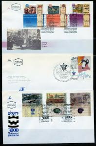 ISRAEL SELECTION OF 15  DIFFERENT 1995   UNADDRESSED CACHETED  FIRST DAY COVERS