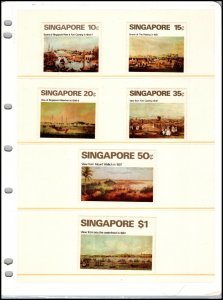 EDSROOM- 521 Singapore Paintings Sc 144-49 MNH 1971 Complete Cat Val  $60