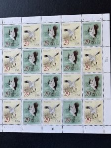 1994 US-China Joint Whooping Crane Issue sheets, 3 sheets, total face US $12.10