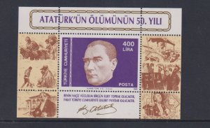 Turkey  #2427  MNH   1988  sheet Kemal Ataturk