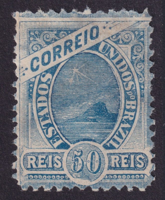 BRAZIL SC# 115 50r gray ultramarine Sugarloaf Mountain UNUSED HINGED VF EFO-LMIV