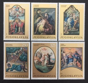 Yugoslavia 1970 #1036-41(6), Paintings, MNH.