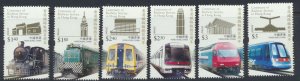 Hong Kong Sc# 1407-1412   SG 1613-1618 MNH Railways see details / scans