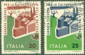 ITALY 1029-30 USED BIN $1.00