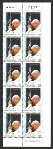  Pope John Paul II Mourning URUGUAY Sc#2120 MNH block x10 cv$55