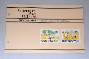 GUERNSEY #401-403 Presentation Pack Souvenir Folder Stamps Postage 1989 Mint NH