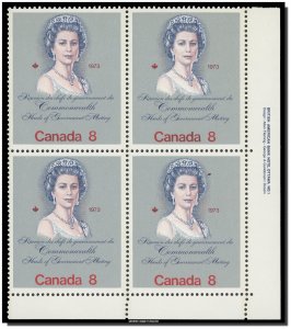 Canada - 620 PB LR MNH - QE II (1973) 8¢  CV 1.50$