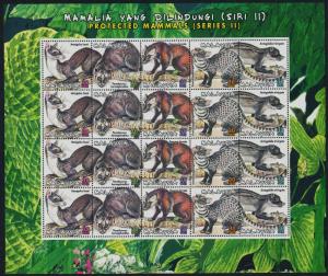 Malaysia 808 sheet MNH Protected animals