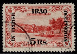 IRAQ GV SG13, 5c on 50pi rose, USED. Cat £35.