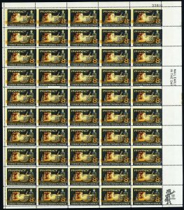 1473, MNH 8¢ Large Color & Perf Shift Error Freak Sheet of 50 - Stuart Katz