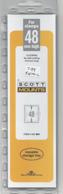 SCOTT MOUNT 933 B, 48 MM X 215 MM, NEW/UNOPENED, RETAIL $7.99