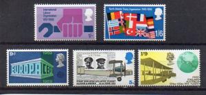 Great Britain 584-588 MNH
