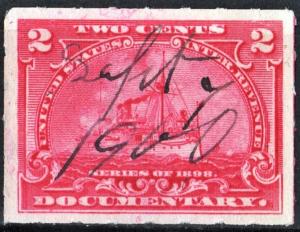 R164 2¢ Documentary Stamp (1898) Used