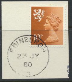 GB  Scotland  SG S30 SC# SMH13 Used 1 centre band   Machin 10p