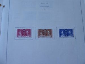 Dominica 1937-1972 Mint Stamp Collection on Scott International Alb Pgs