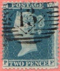 GBR SC #21 U (P,F) 1875 Q Victoria w/13 in diamond CV $75.00