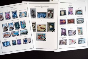 COLOR PRINTED FRANCE 1966-1999 STAMP ALBUM PAGES (159 illustrated pages)