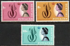 Pitcairn Islands Sc #88-90 Mint Hinged