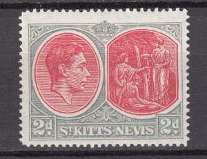 St.Kitts - Nevis - 1938 KGVI 2p Sc# 82 - MNH (7456)