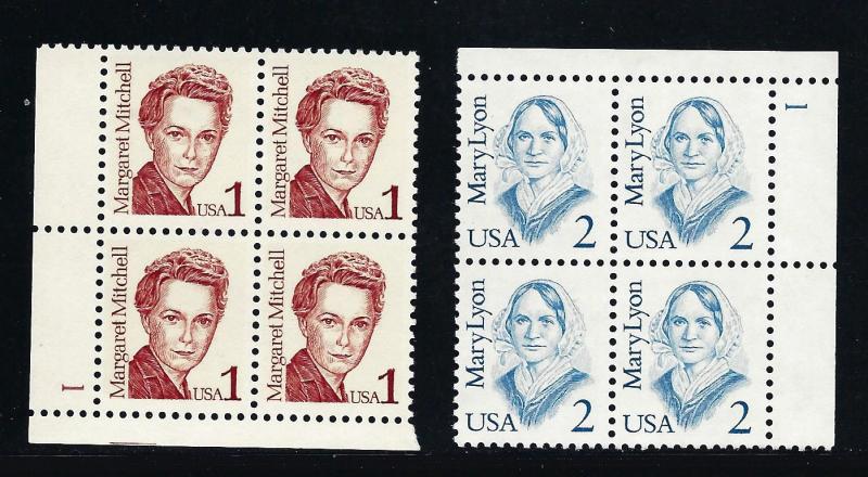 2168, 2169  LBT,  PLATE # BLOCKS/4, nice, XF, MINT NH