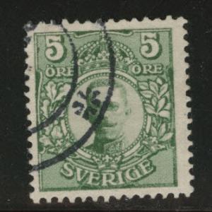 SWEDEN Scott 77 used 1911 stamp