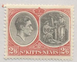 ST KITTS NEVIS #87a Mint Hinged, Scott $22.50