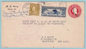 UNITED STATES FIRST FLIGHT COVER - 1928 SYRACUSE & ALBANY & ROCHESTER NY - CV350