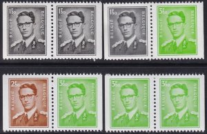 Belgium 1970 Sc 472b-473h set of booklet pairs MNH**