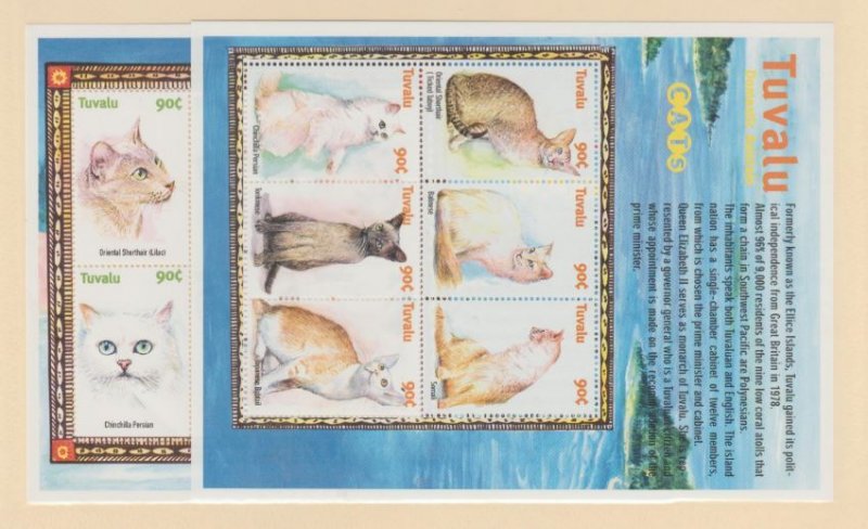 Tuvalu Scott #839-840 Stamps - Mint NH Souvenir Sheet Set