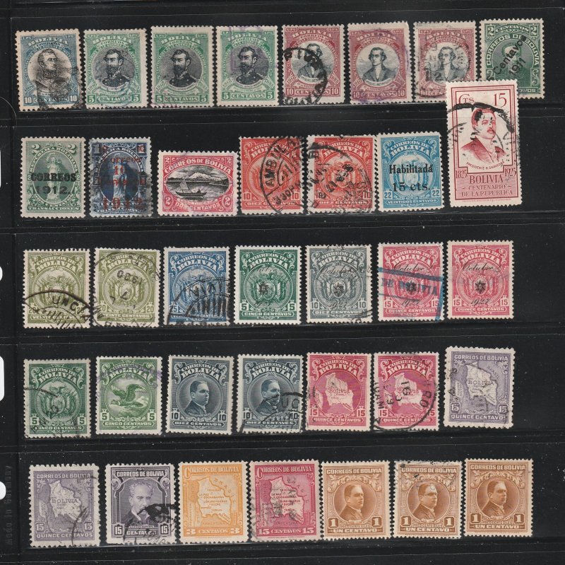Bolivia Lot C All The Stamps Are In The Scan