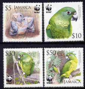 Jamaica 2006 WWF - Amazon Parrot perf set of 4 unmounted ...