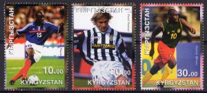 Kyrgyzstan 2002 FOOTBALL WORLD CUP KOREA-JAPAN  Set (3) MNH
