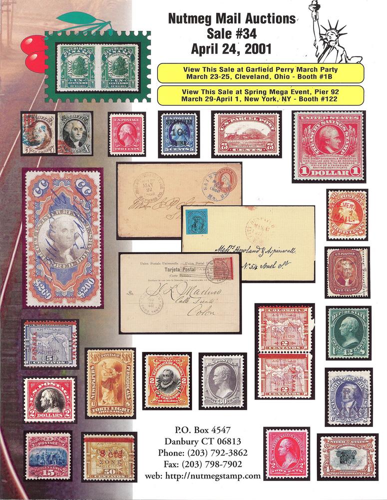 Nutmeg Stamp Sales - United States Stamps, Covers and Pos