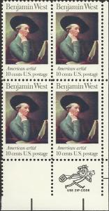 # 1553 MINT NEVER HINGED BENJAMIN WEST