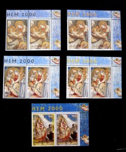 PALISTINIAN AUTHORITY - SCOTT# 100,101,103-107,108-112 - MNH - CAT VAL $34.25