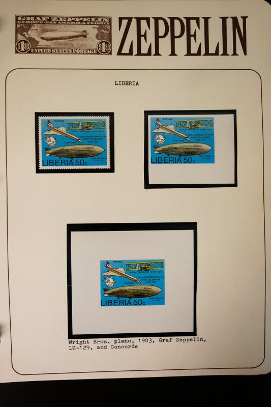 Worldwide All Mint Graf Zeppelin Stamp Collection