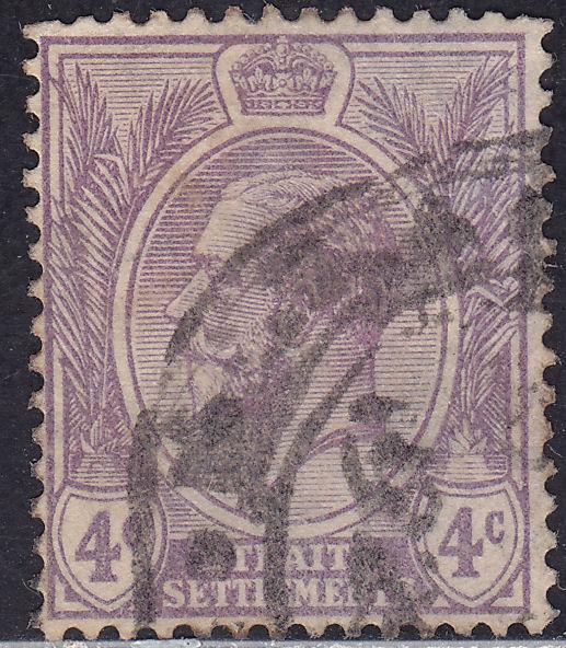 Straights Settlement 184 USED 1925 King George V