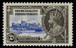 BECHUANALAND PROTECTORATE GV SG112a, 2d EXTRA FLAGSTAFF, LH MINT. Cat £150.