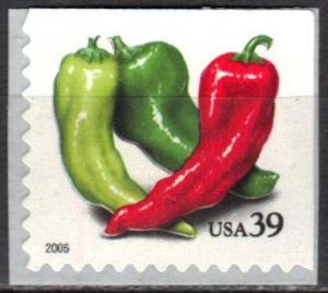 #4012, Single.  \Peppers\ MNH, 39 cent