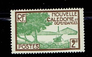 NEW CALEDONIA SCOTT#137 1928 2c MANGROVE BAY'S POINT - MH