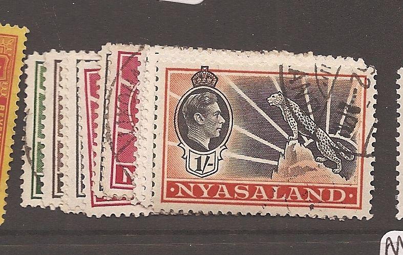 Nyasaland KGVI SG 130-a,131a-8 VFU (6azm)