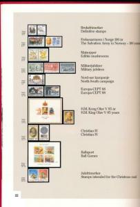 NORWAY 1988 OFFICIAL STAMP YEARBOOK - 1ST YEAR.