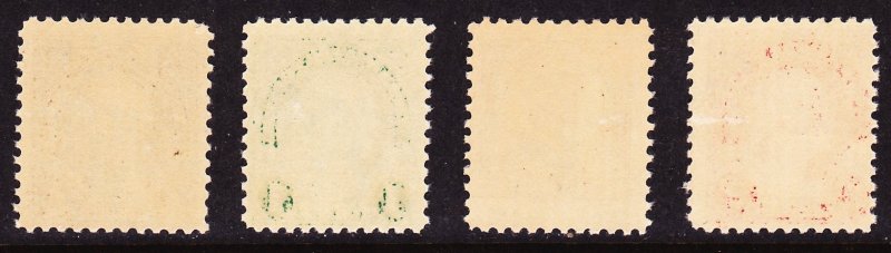 Scott 551-4, Unused OG LH, 1/2c - 2c P.11 Definitives