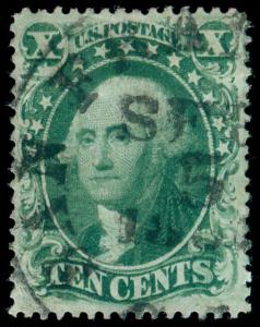 MOMEN: US STAMPS #33 SOUND USED VF/XF