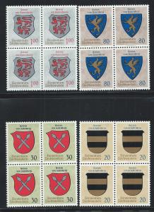 LIECHTENSTEIN SC# 396-9 B/4 VF/MNH 1965