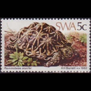 S.W.AFRICA 1982 - Scott# 487 Tortois 5c LH