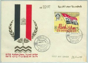 66999 - EGYPT - Postal History - FDC COVER 1974  Liberation