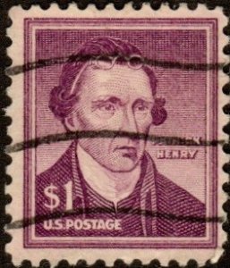 United States 1052 - Used - $1 Patrick Henry (1955) (3)