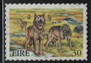 Ireland 1999 used Sc 1211 30p Wolf - self-adhesive - Extinct Irish Animals