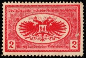 Vintage Cinderella German And Austrian Philatelist Association Stamps Set/4 MLH